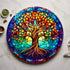 Tree of Life Circular Glass Suncatcher Worktop Saver